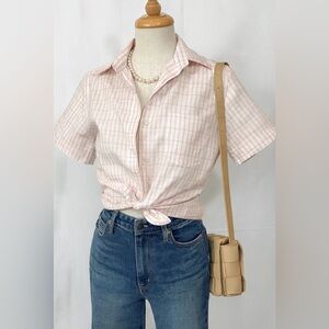 Vtg Cobble Lane ladies size 8 shirt button up top